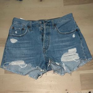 Levi 501 high rise shorts
